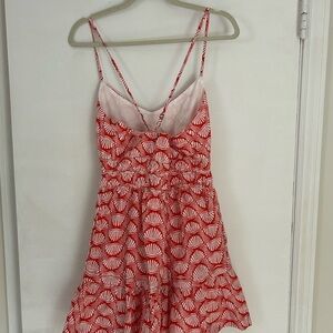 Anthropologie somerset tank dress (coral red)